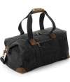 QD650 Quadra Heritage Waxed Canvas Holdall Black colour image
